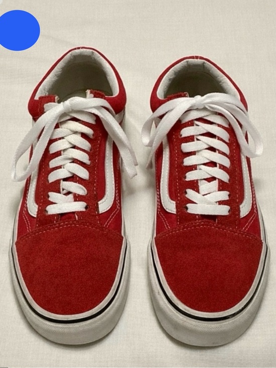 Vans Shoes - Vans Old Skool Red Suede Sneakers Women’s Size 9.5 Classic Skate Shoes